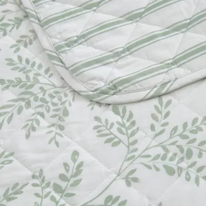 Martha Stewart Murray Leaves Easy Care Quilt Set