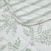 Martha Stewart Murray Leaves Easy Care Quilt Set