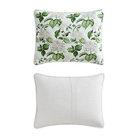Martha Stewart Hydrangea Floral Easy Care Quilt Set