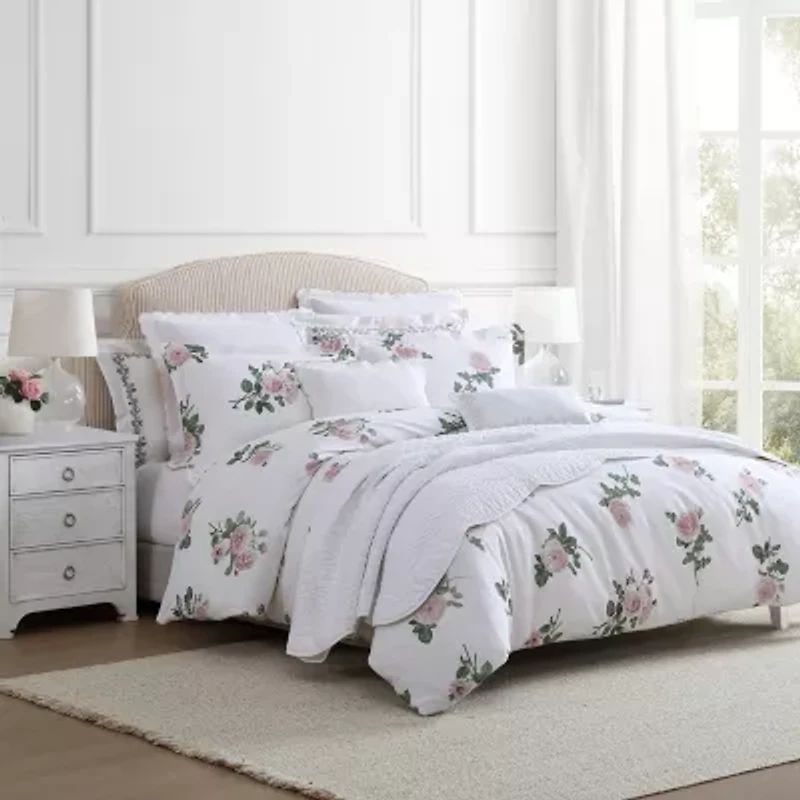 Martha Stewart Tea Rose Easy Care Comforter Set