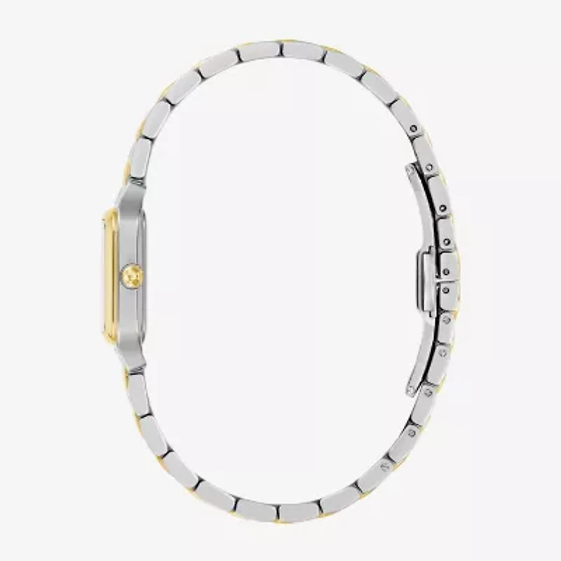 Bulova Womens Two Tone Stainless Steel Bracelet Watch 98l330