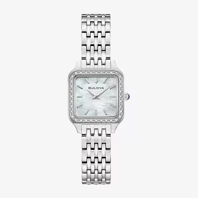 Bulova Womens Silver Tone Stainless Steel Bracelet Watch 96r256