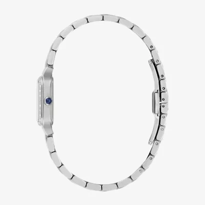 Bulova Womens Silver Tone Stainless Steel Bracelet Watch 96r256