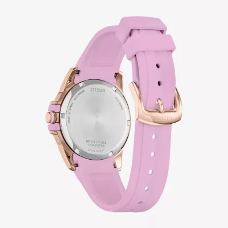 Citizen Sport Casual Womens Pink Strap Watch Fe1263-01a