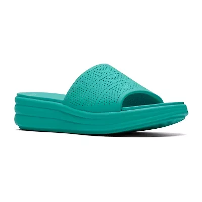 Clarks Cloudsteppers Womens Drift Twist Wedge Sandals