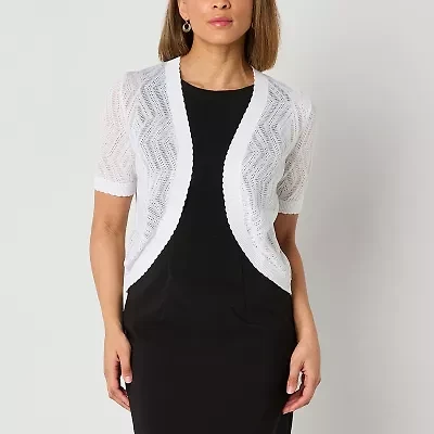 Perceptions Womens Short Sleeve Shrug