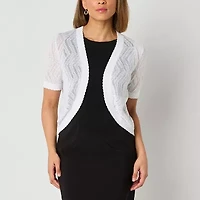 Perceptions Womens Short Sleeve Shrug