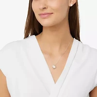 Limited Quantities! Womens White Cultured Freshwater Pearl 14K Gold Over Silver 2-pc. Jewelry Set