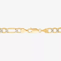 Made in Italy Mens 14K Gold 8 1/2 Inch Semisolid Figaro Chain Bracelet