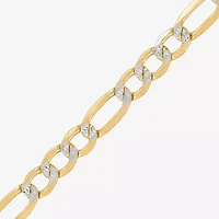 Made in Italy Mens 14K Gold 8 1/2 Inch Semisolid Figaro Chain Bracelet