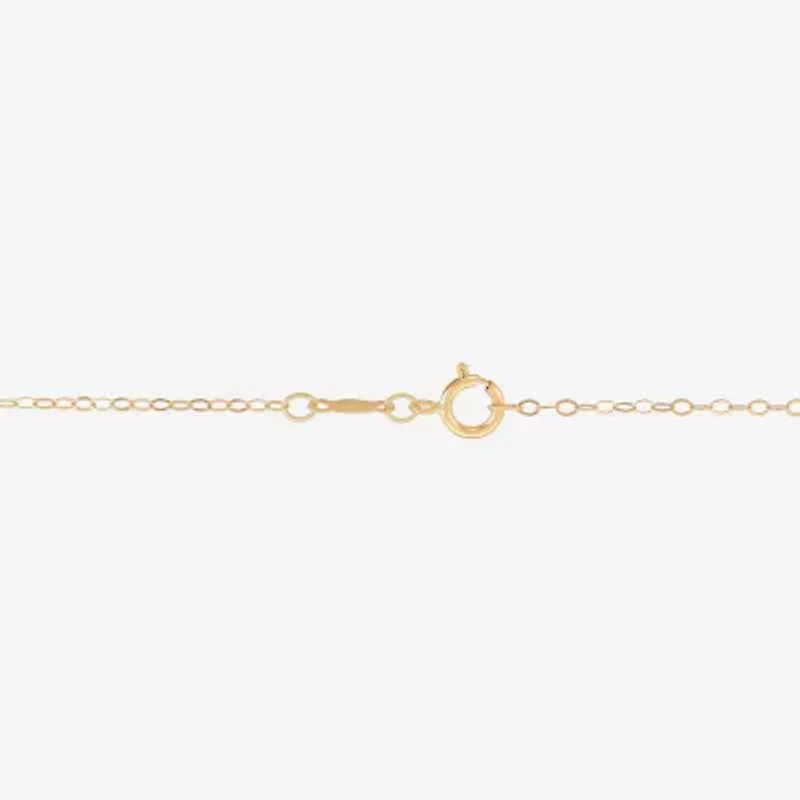 Womens 10K Gold 18 Inch Pendant Necklace