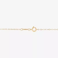 Womens 10K Gold 18 Inch Pendant Necklace
