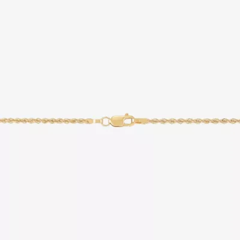 Womens 10K Gold Bar 18 Inch Pendant Necklace