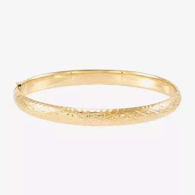 Womens 14K Gold Bangle Bracelet