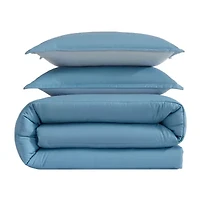 Eddie Bauer Connor Solid Channel Stitch Easy Care Comforter Set