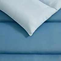 Eddie Bauer Connor Solid Channel Stitch Easy Care Comforter Set