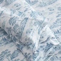 Martha Stewart Farmhouse Toile Easy Care Comforter Set
