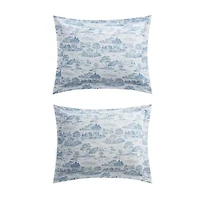 Martha Stewart Farmhouse Toile Easy Care Comforter Set