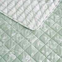 Martha Stewart French Bird Floral Easy Care Quilt Set