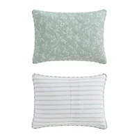 Martha Stewart French Bird Floral Easy Care Quilt Set