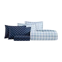Eddie Bauer Beach Pine Plaid Easy Care Comforter Set
