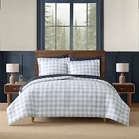 Eddie Bauer Beach Pine Plaid Easy Care Comforter Set