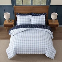 Eddie Bauer Beach Pine Plaid Easy Care Comforter Set