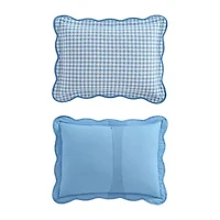 Martha Stewart Olivia Gingham Easy Care Quilt Set