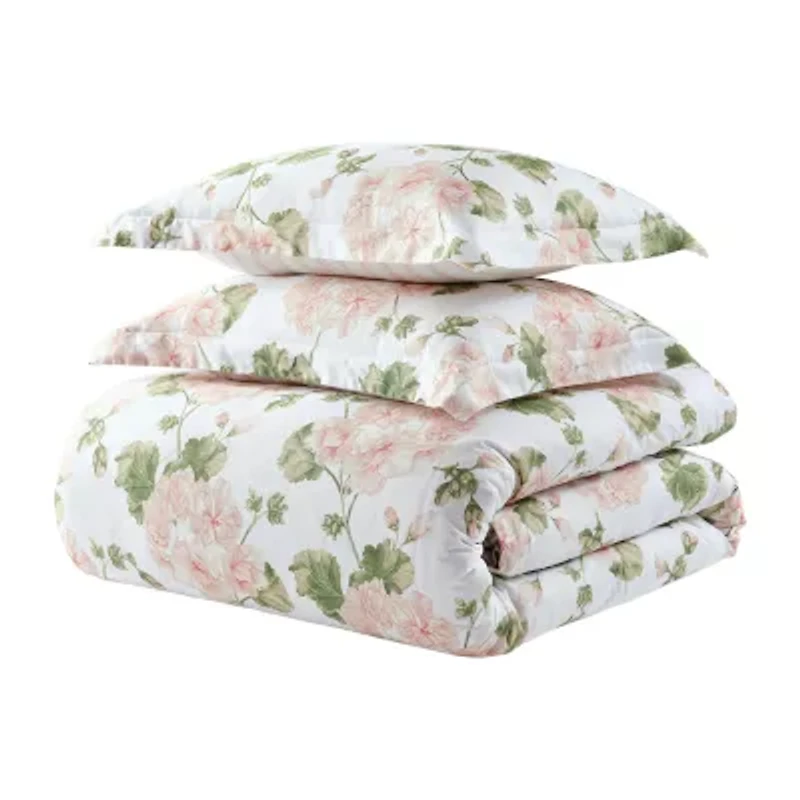 Martha Stewart Geranium Bloom Easy Care Comforter Set