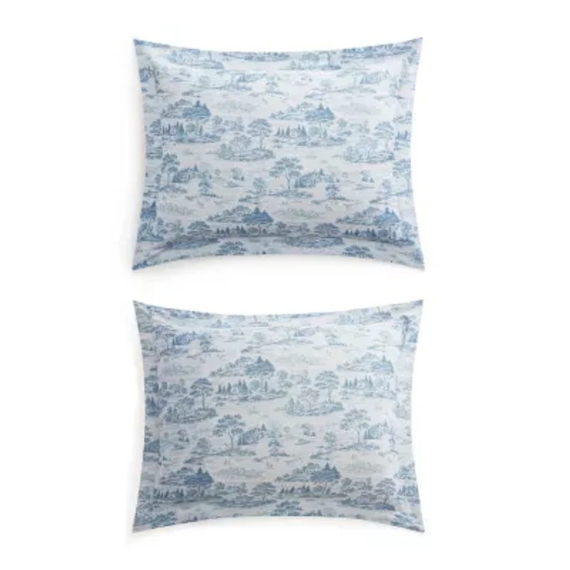 Martha Stewart Farmhouse Toile Easy Care Duvet Cover Set
