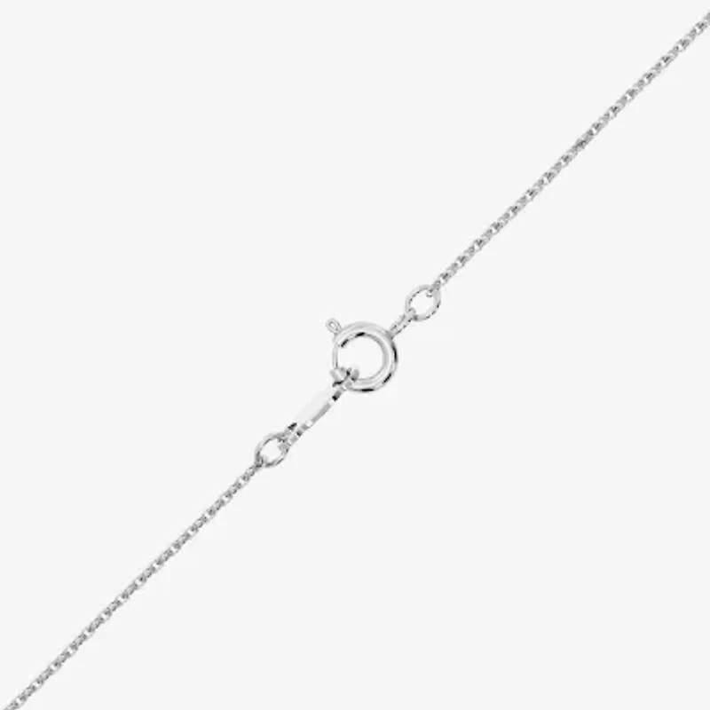 (G / Si1-Si2) Womens 1 CT. T.W. Lab Grown White Diamond Sterling Silver Cross 18 Inch Pendant Necklace