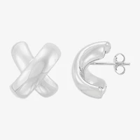 Limited Quantities! Sterling Silver 18mm Stud Earrings