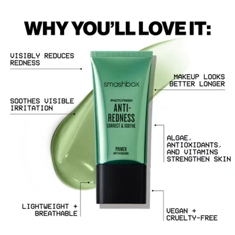 Smashbox Photo Finish Anti-Redness Correct & Soothe Primer- 10ml
