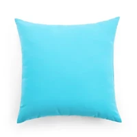 Outdoor Oasis 20"X 20" Horizon Turquoise Square Throw Pillow