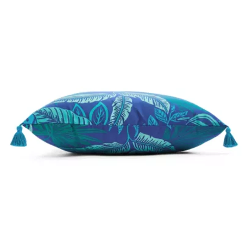 Outdoor Oasis 20"X 20" Tropical Print Square Throw Pillow