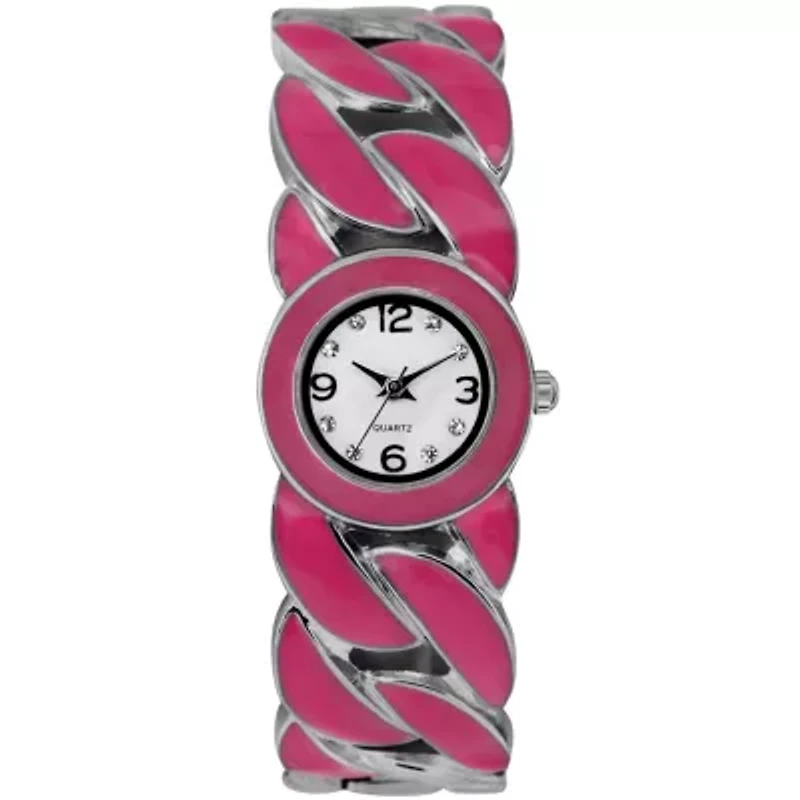 Womens Colorful Twist Bangle Watch
