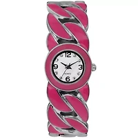 Womens Colorful Twist Bangle Watch