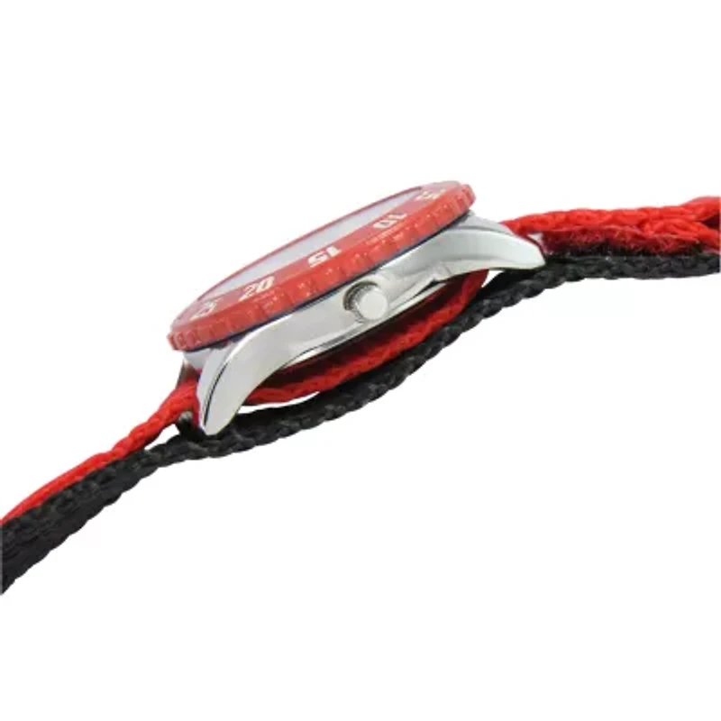 Marvel Spiderman Time Teacher Kids Red Fast Strap Watch