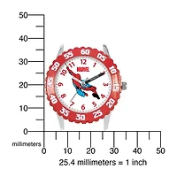 Marvel Spiderman Time Teacher Kids Red Fast Strap Watch