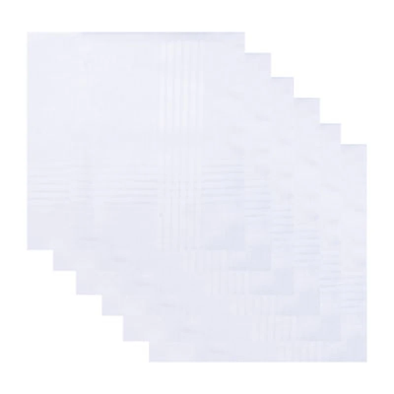 Dockers 6 Piece Set White Cotton Handkerchief