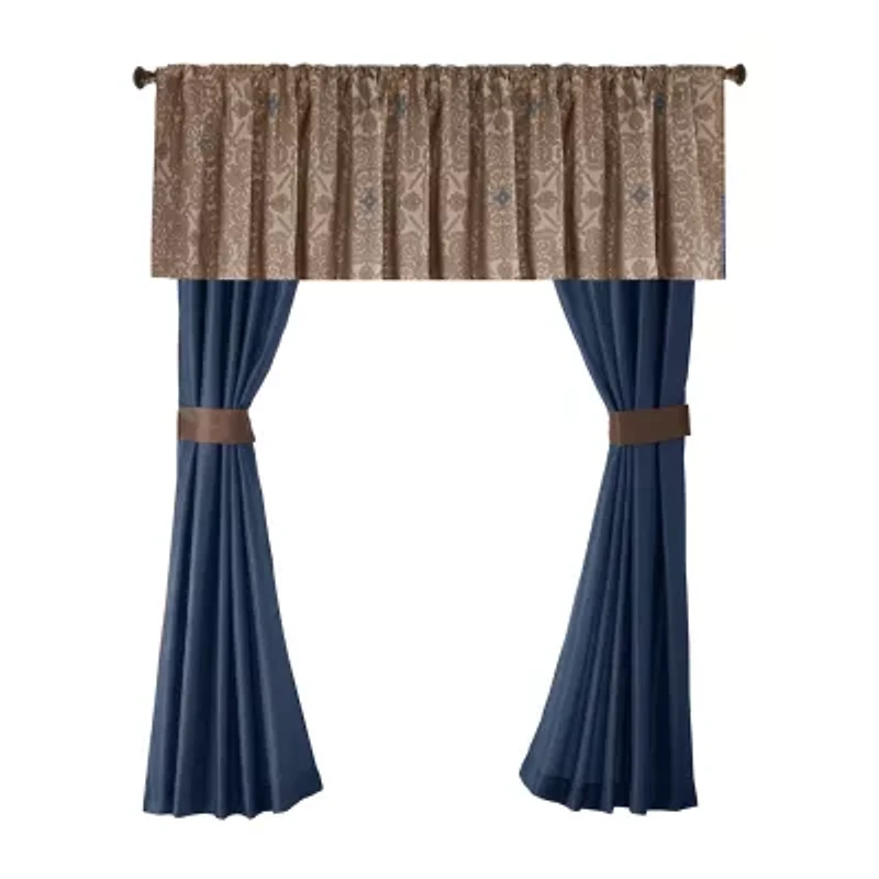 Madison Park Essentials Parker Jacquard Embroidered 24-pc. Complete Bedding Set with Sheets and Window Treatments