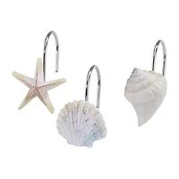 Avanti Coastal Terrazzo Shower Curtain Hooks