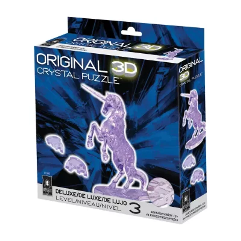 Bepuzzled 3d Crystal Unicorn 44 Pcs 44-pc. Puzzle