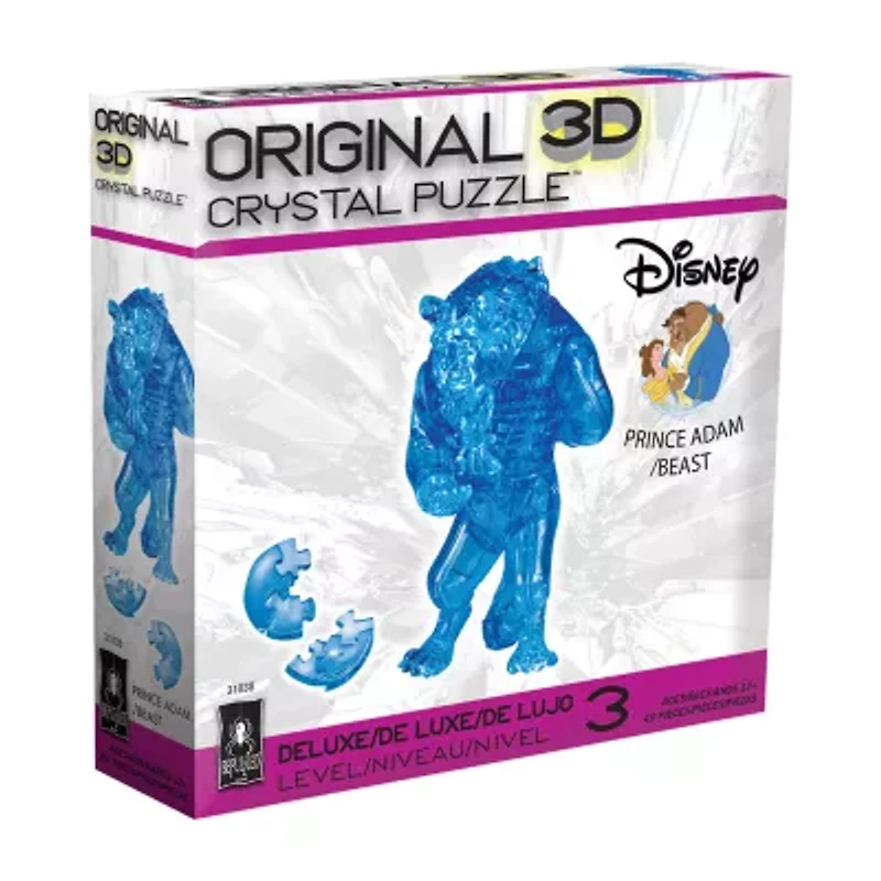 Bepuzzled 3d Crystal Disney Prince Adam/Beast 49 Pcs Beauty and the Beast 49-pc. Puzzle