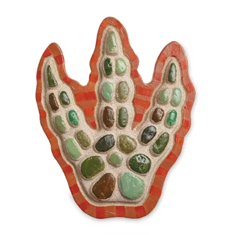 Mindware Paint Your Own Stepping Stone Set- Dinosaur Footprint Painting Kit