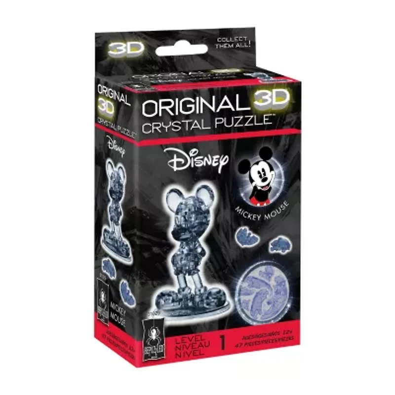 Bepuzzled 3d Crystal Disney Mickey Mouse 2nd Edition 47 Pcs Mickey Mouse 47-pc. Puzzle