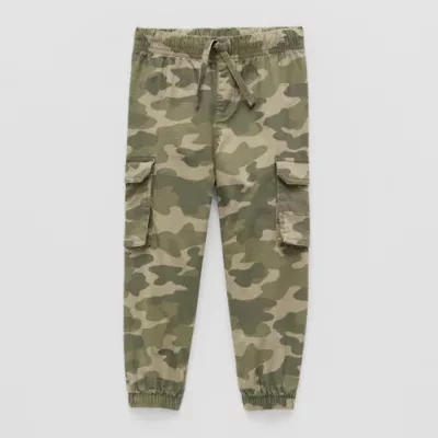 Okie Dokie Boys Adjustable Waist Cinched Cargo Pant