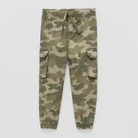 Okie Dokie Boys Adjustable Waist Cinched Cargo Pant