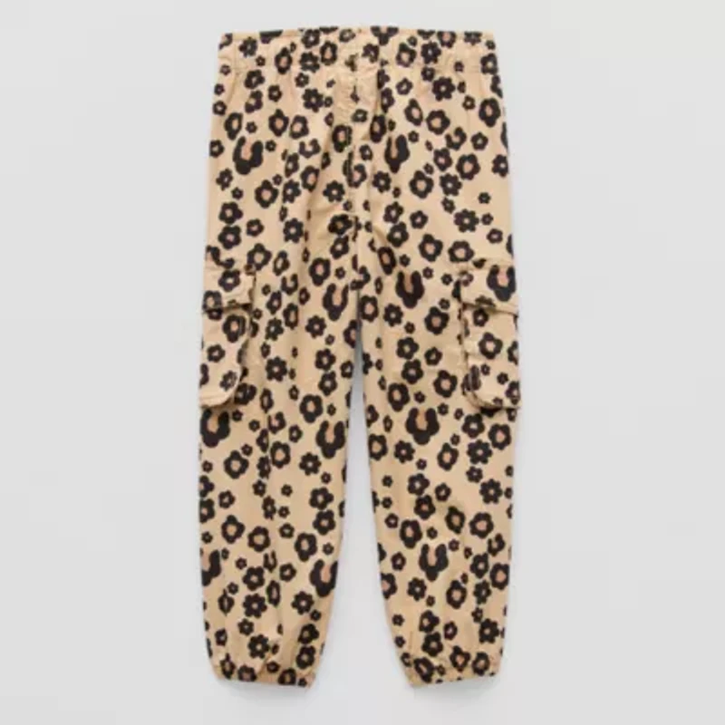 Okie Dokie Toddler & Little Girls Cuffed Regular Fit Jogger Pant