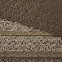 Madison Park Venetian 5 Piece Reversible Jacquard Bedspread Set